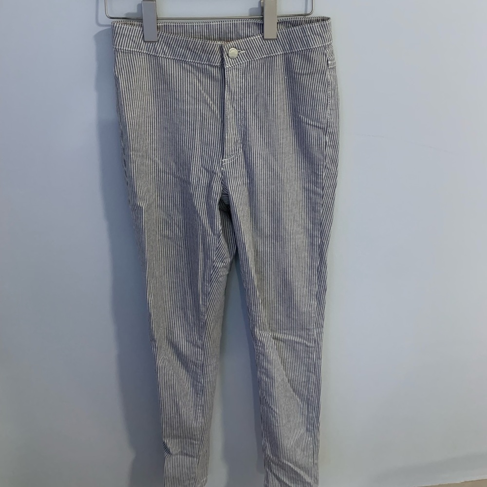 Free people pin stripe trousers